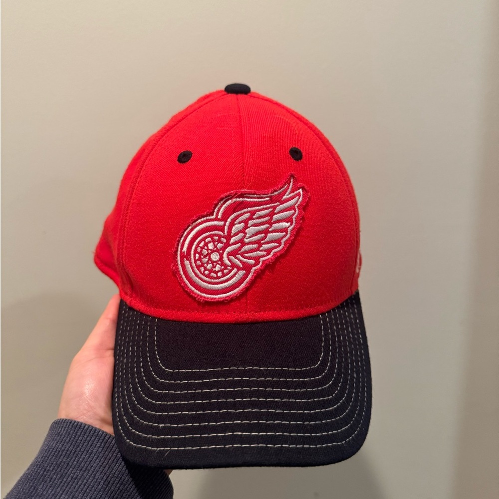 CCM Red and Black Detroit Red Wings Baseball Cap